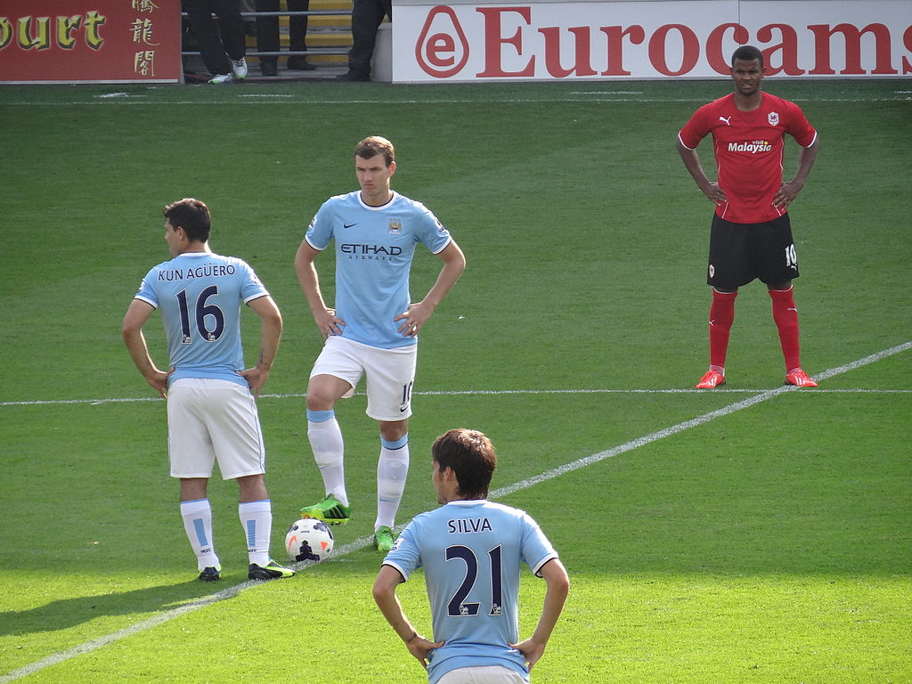 Sergio Aguero, David Silva, Manchester City