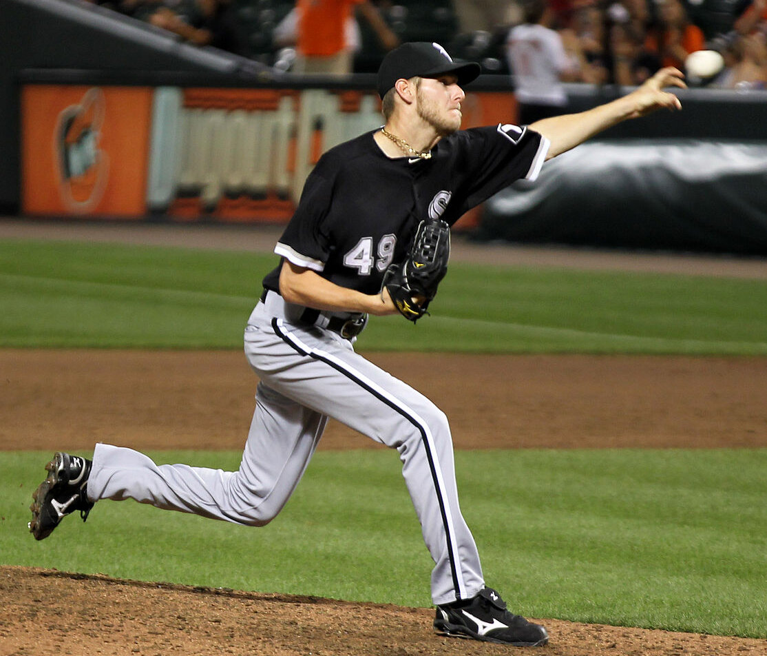 Chris Sale mid-delivery
