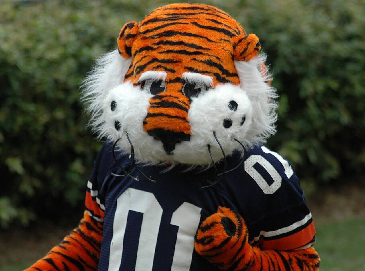 Aubie the Auburn Tiger
