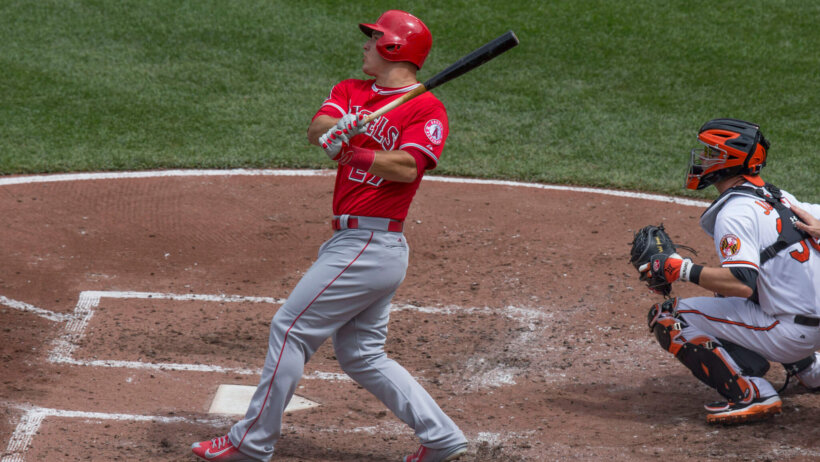 Mike Trout goes yard.
