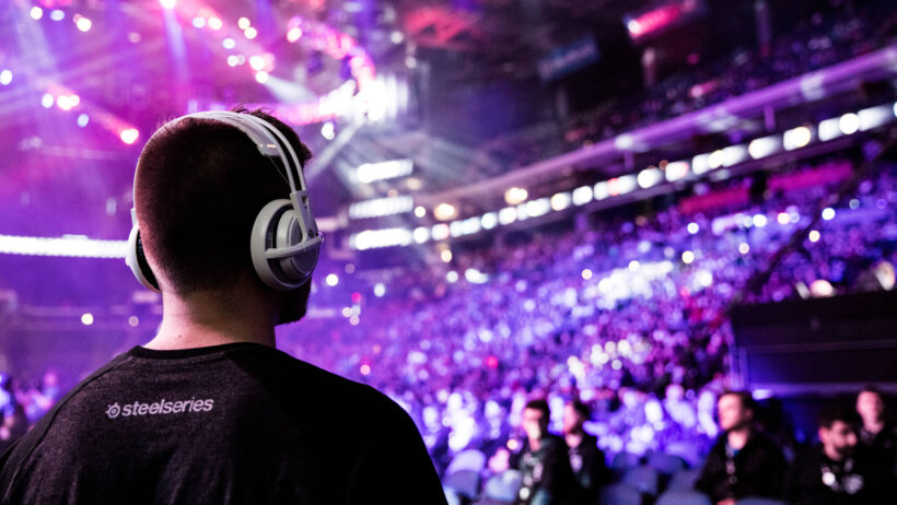 An eSports competitor looking into the crowd