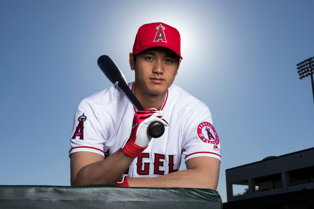 Closeup of Shohei Ohtani