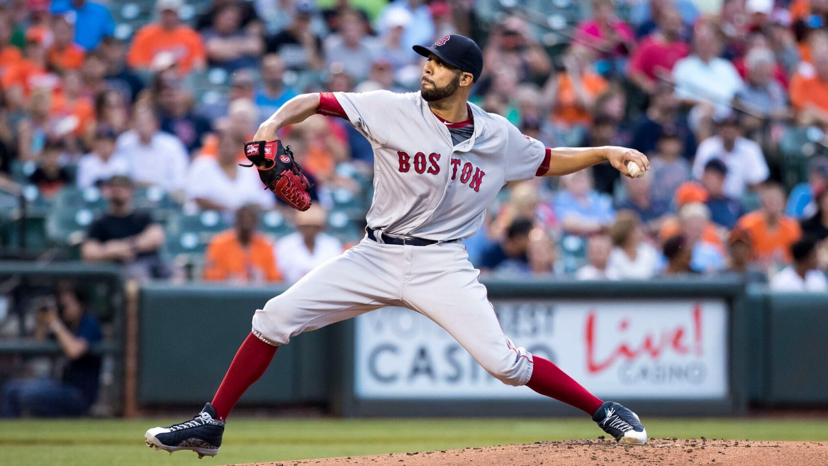 David Price pitching for the Boston Red Sox