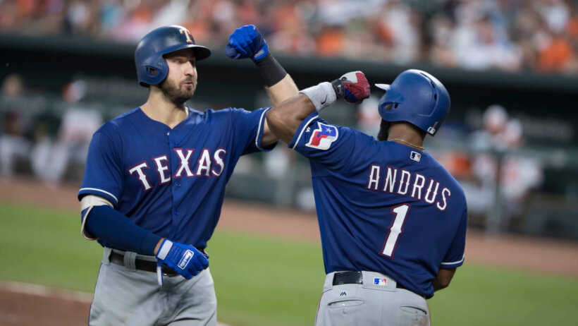 Joey Gallo and Elvis Andrus