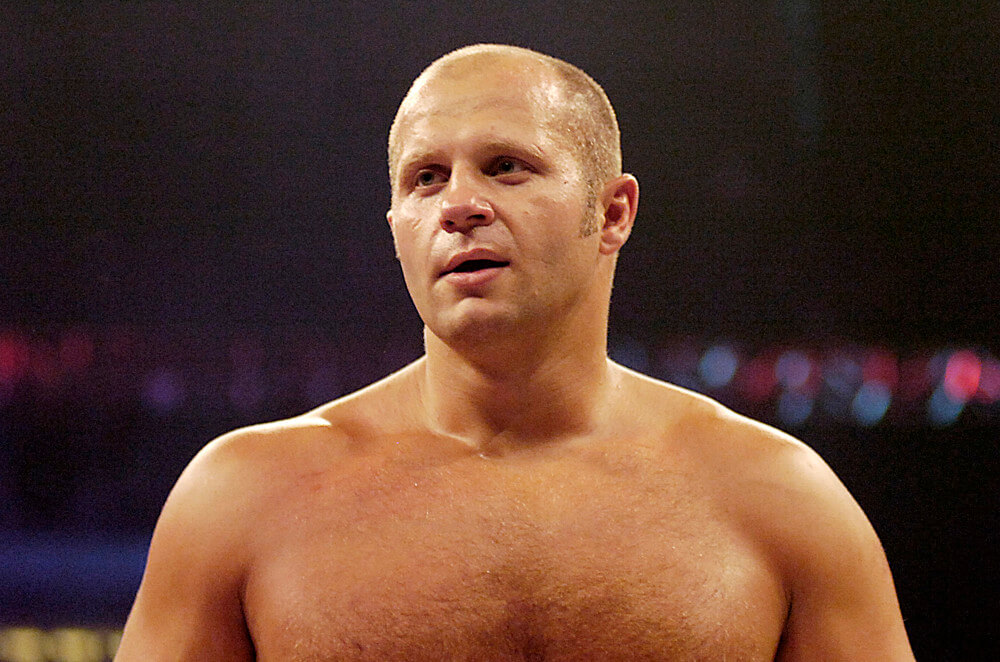 July 19 2008; Anaheim California USA; Fedor Emelianenko defeated Tim Sylvia by rear naked choke, 36 seconds of round 1 during the AFFLICTION BANNED mixed martial art match, held in the Honda Center Anaheim, Calif.