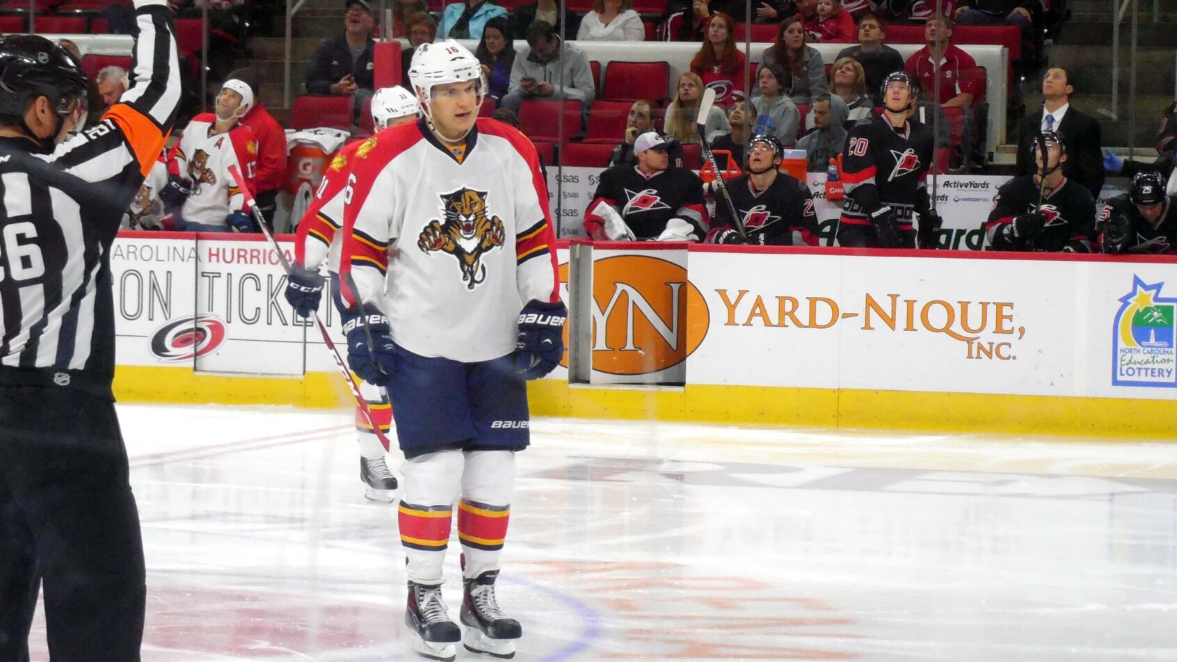 Aleksander Barkov Florida Panthers skates to penalty box