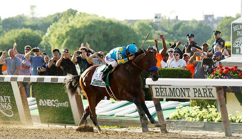 American Pharoah wins the Belmont Stakes