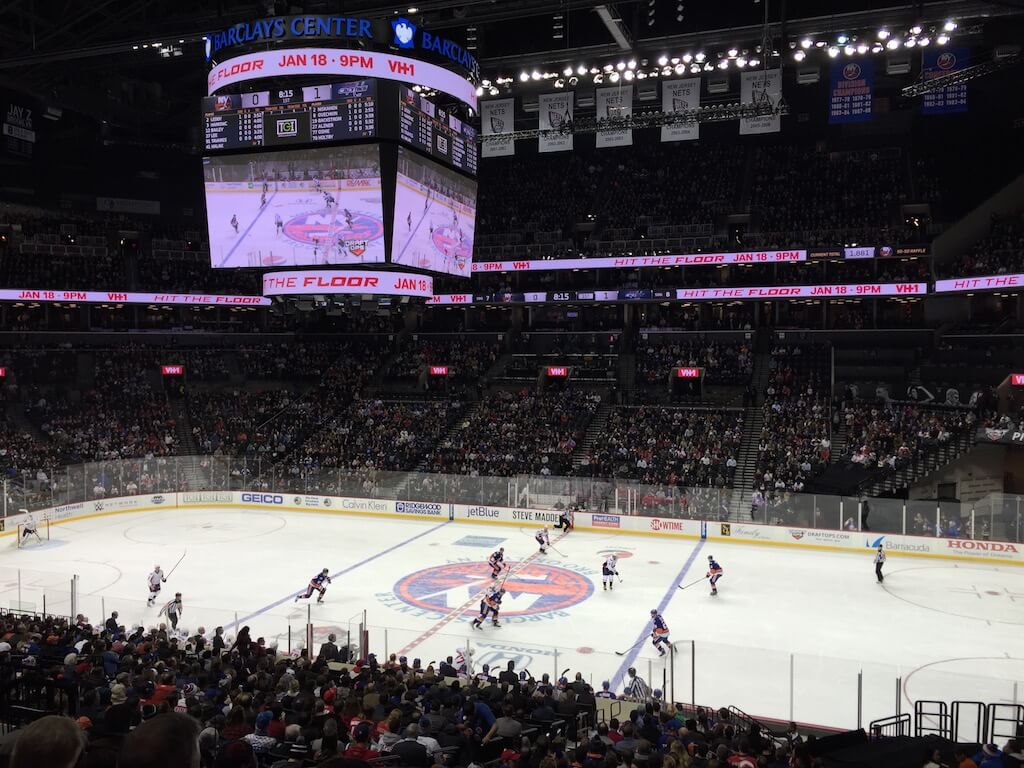 New York Islanders home game at Barclays Center.
