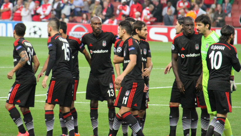 Besiktas celebrate a goal