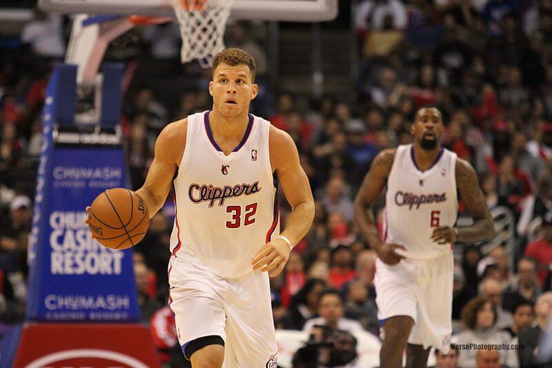 Blake Griffin brings the ball up the court