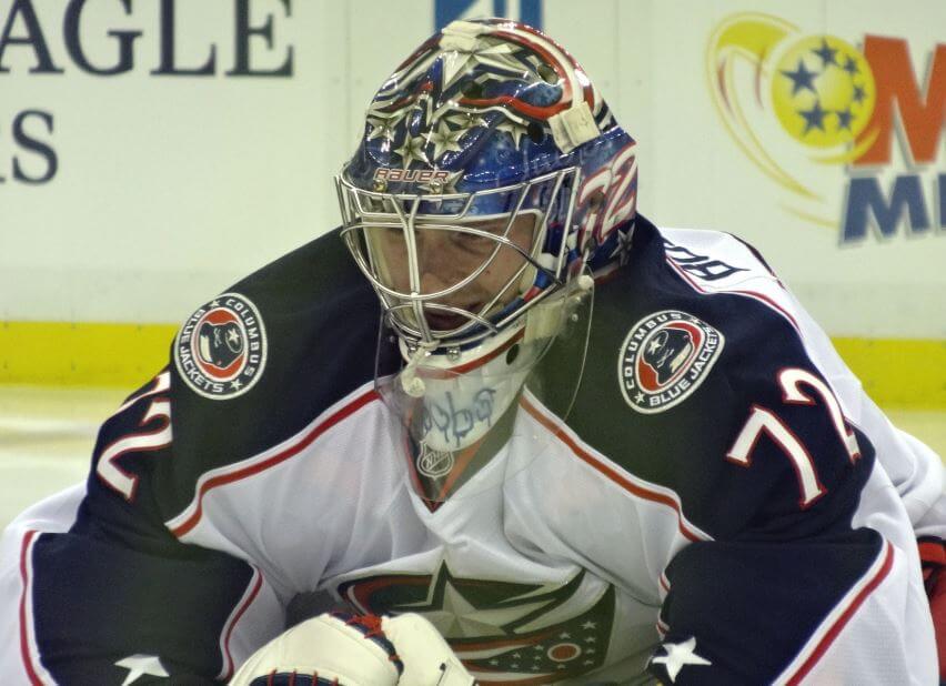 Columbus Blue Jackets goalie Sergei Bobrovsky.