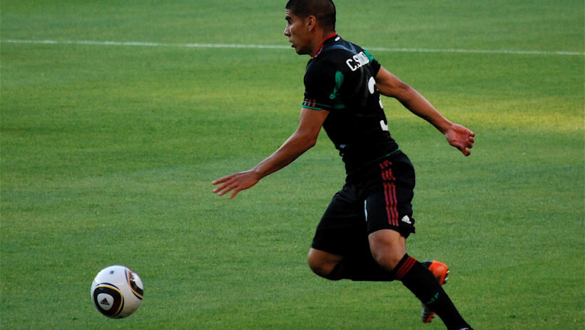 Carlos Salcido represents Mexico
