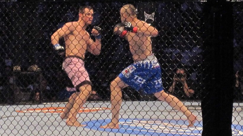 Chuck Liddell in his last UFC fight - way back in 2010.