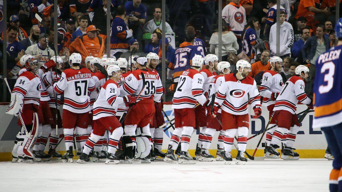 Carolina Hurricanes celebrate