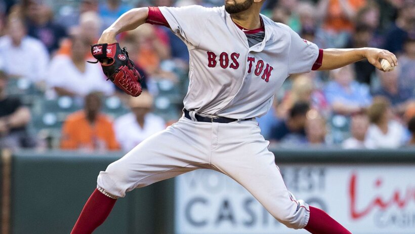 David Price delivers a pitch.