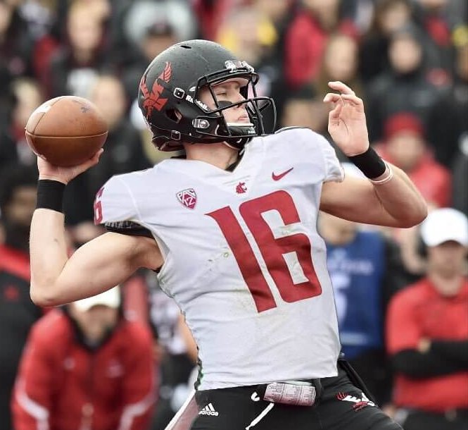 Gage Gubrud is in a three-way race to win a starting qb job