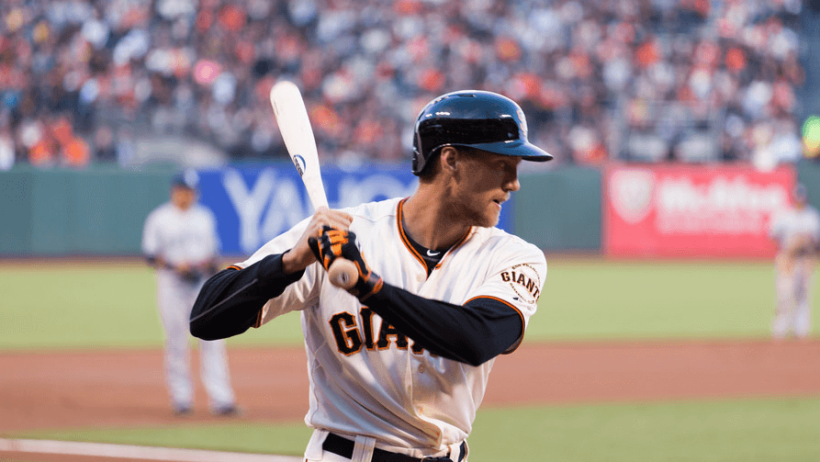 Hunter Pence in the on-deck circle.