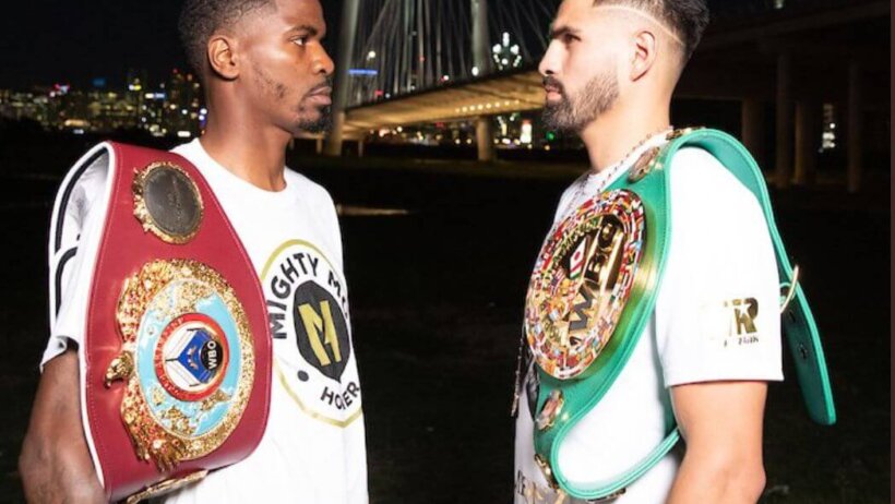 Maurice Hooker stands face to face with Jose Ramirez