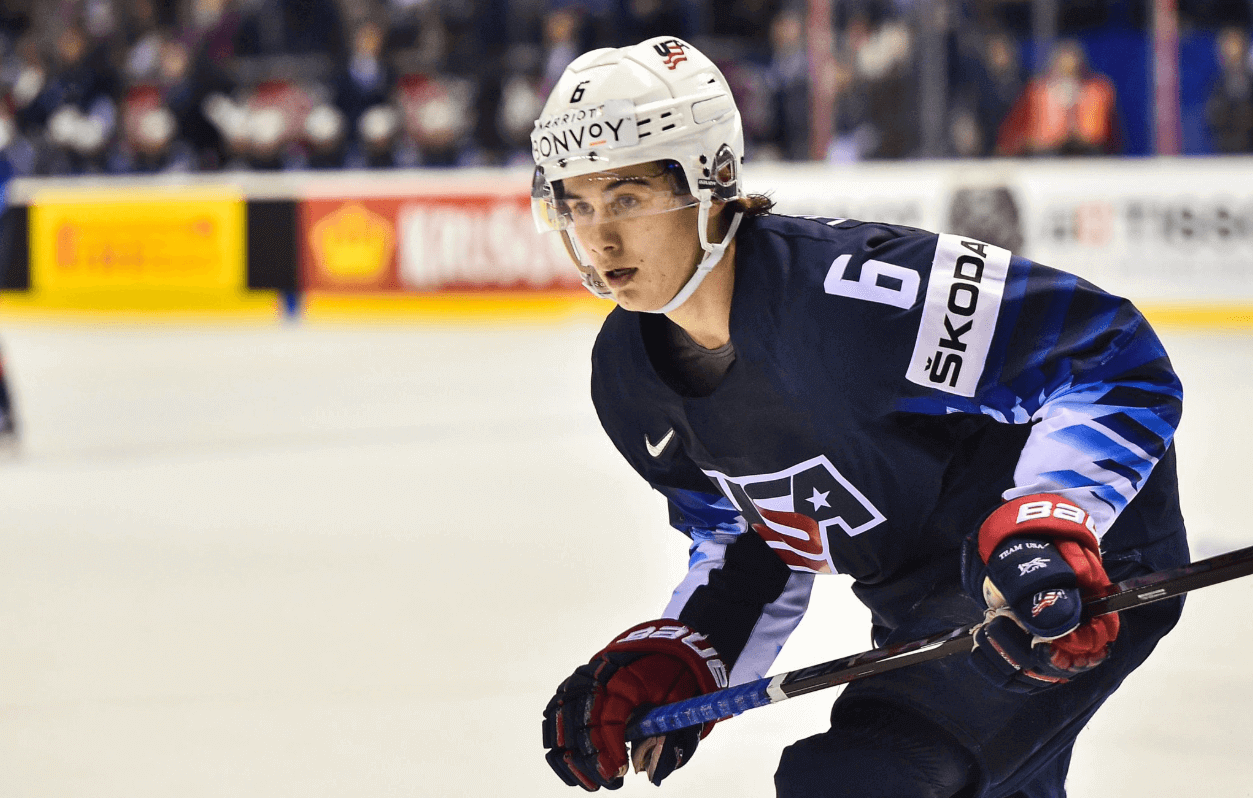 Jack Hughes skating