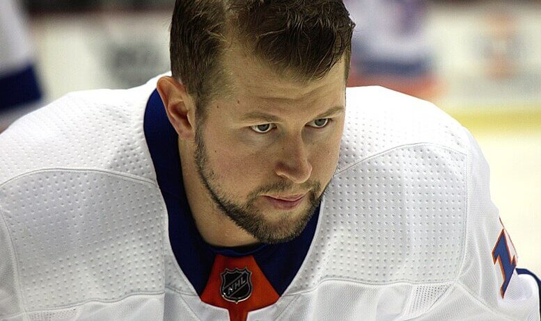 Islanders forward Josh Bailey during warmup.