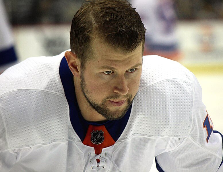 Islanders forward Josh Bailey during warmup.