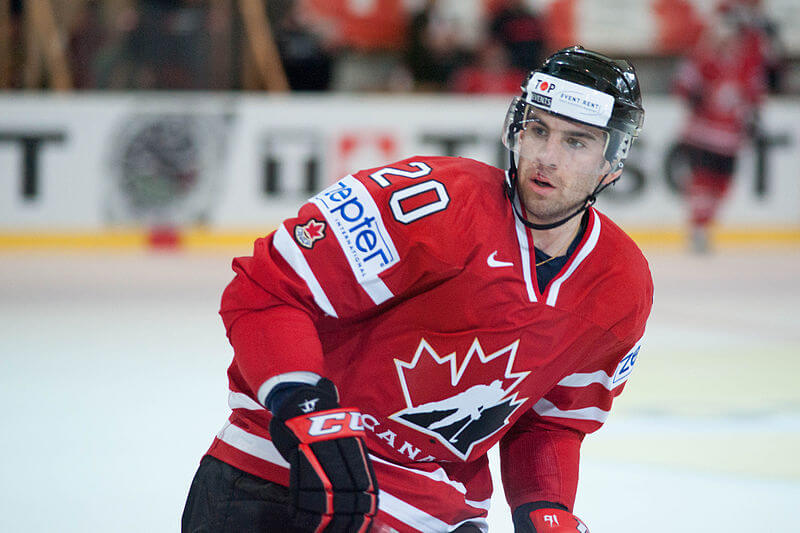 John Tavares playing for Team Canada in 2012