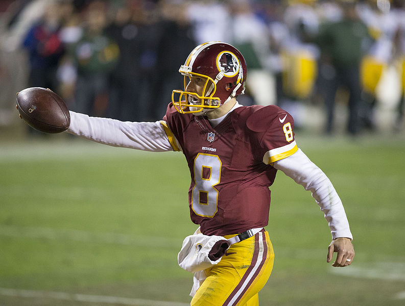 Cousins celebrating a first down