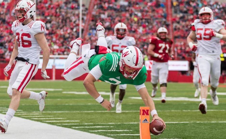 Nebraska QB Adrian Martinez.