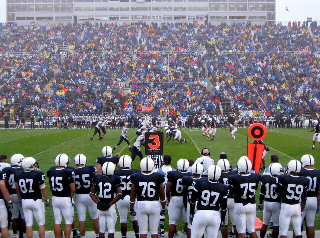 Penn State in the rain