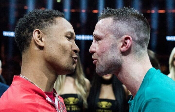Regis Prograis face to face with Josh Taylor