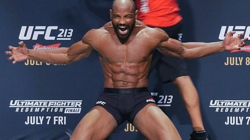 Yoel Romero at UFC 213 open workouts