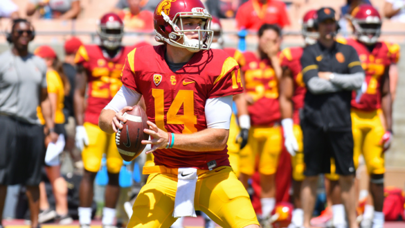 Sam Darnold with the USC Trojans