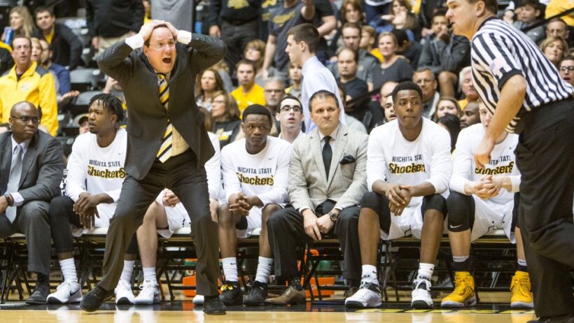 Greg Marshall expressing disbelief at the ref