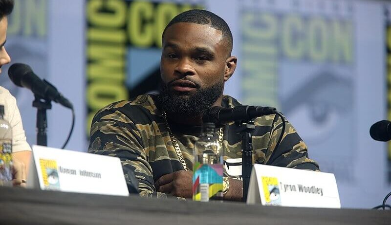 Tyron Woodley at a press event