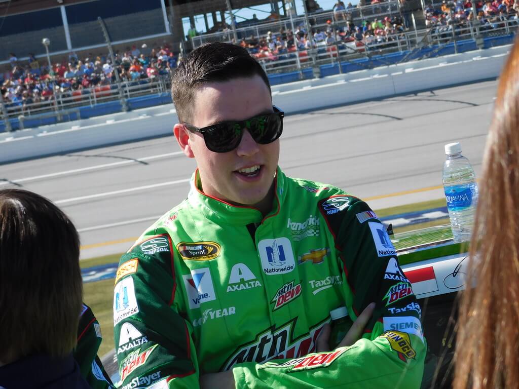 Alex Bowman post-race interview.