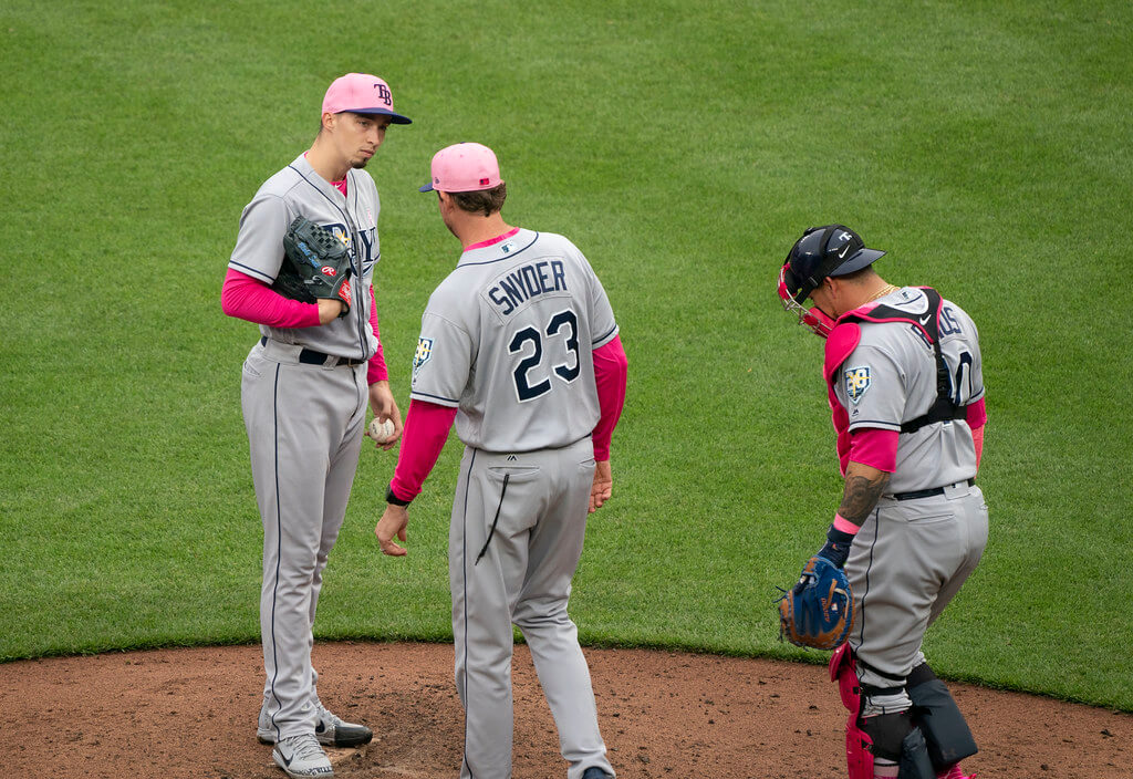Blake Snell on the mound