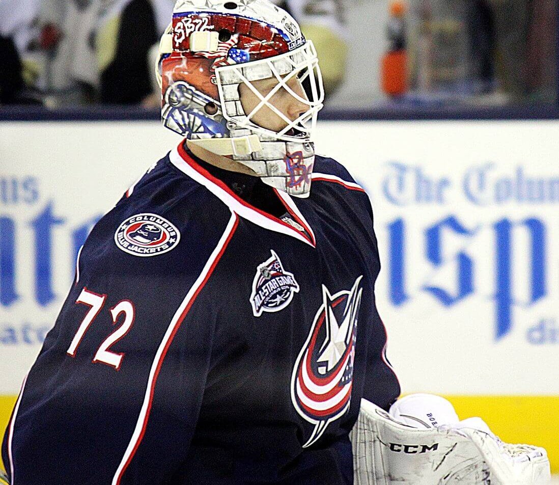 Columbus goalie Sergei Bobrovsky
