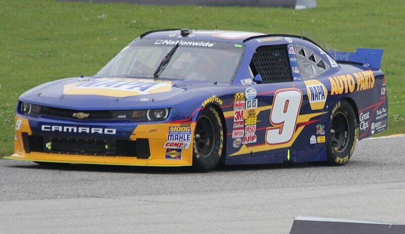 Chase Elliott driving.