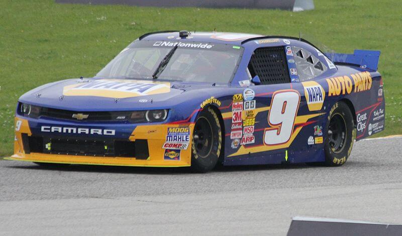 Chase Elliott driving.
