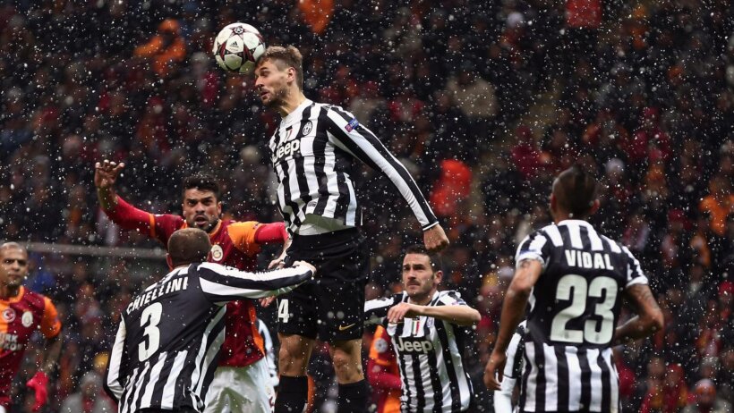 Juventus in the rain