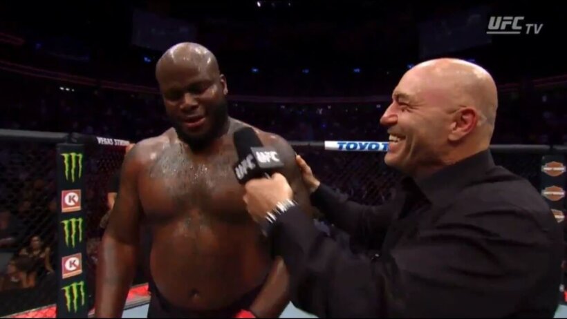 Lewis gives a hilarious post-fight interview after knocking out Volkov.