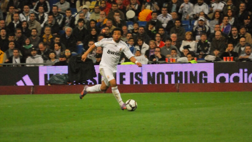 Marcelo taking it down the wing