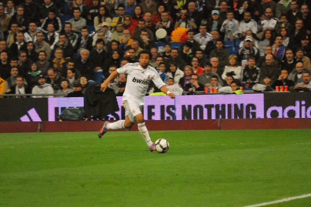 Marcelo taking it down the wing