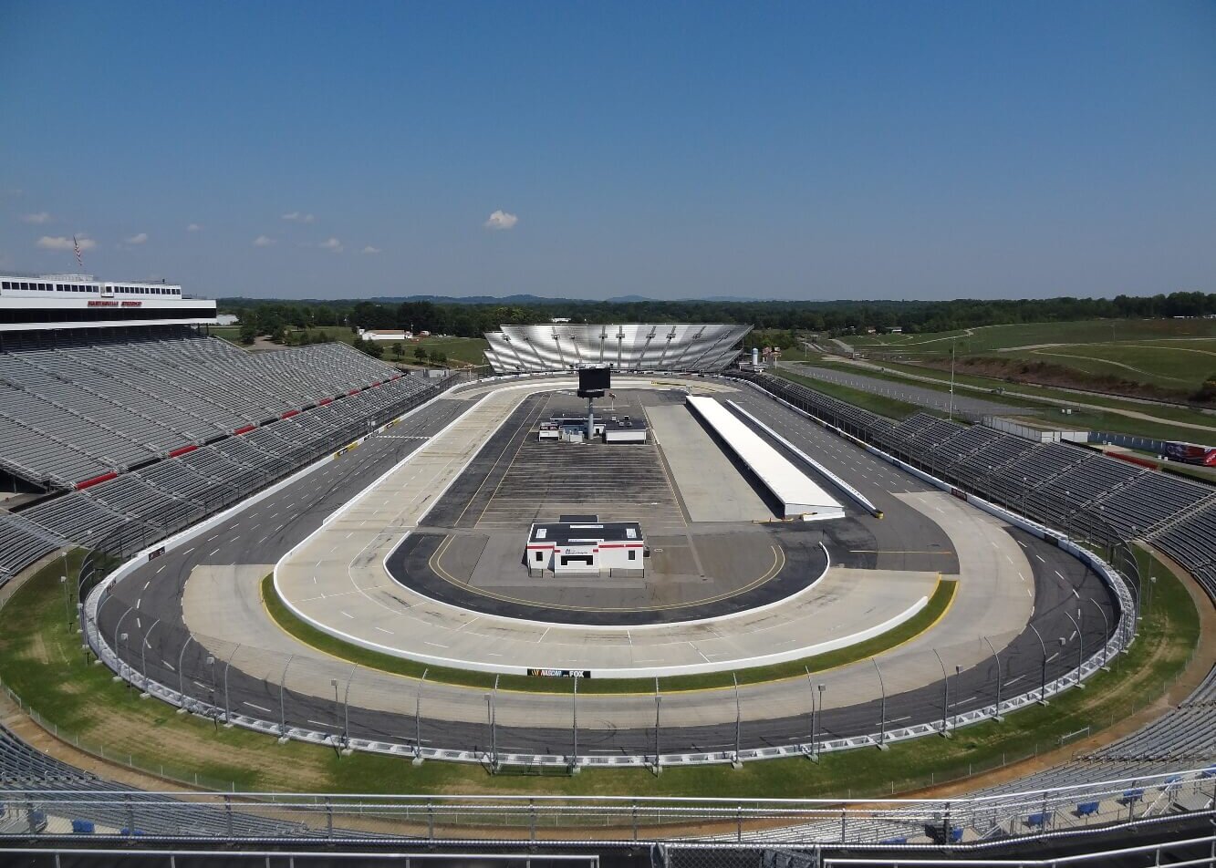 Martinsville Speedway before the crowd entered.