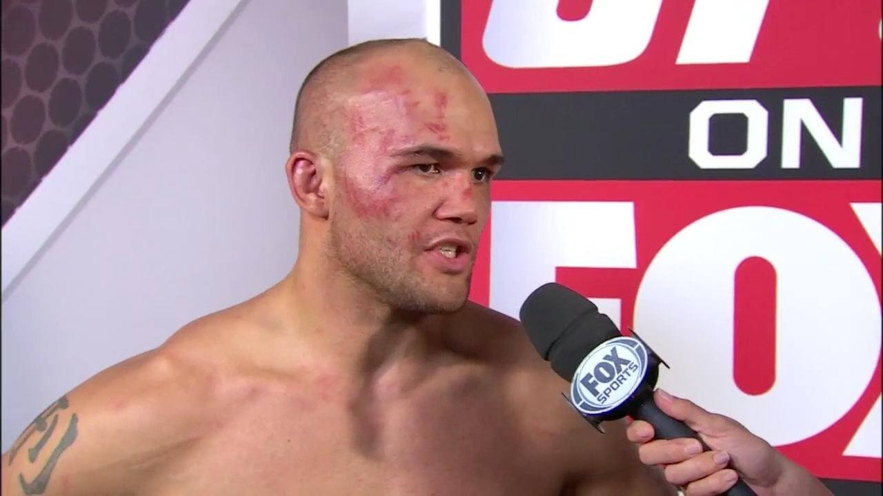 Robbie Lawler doing an interview for Fox Sports