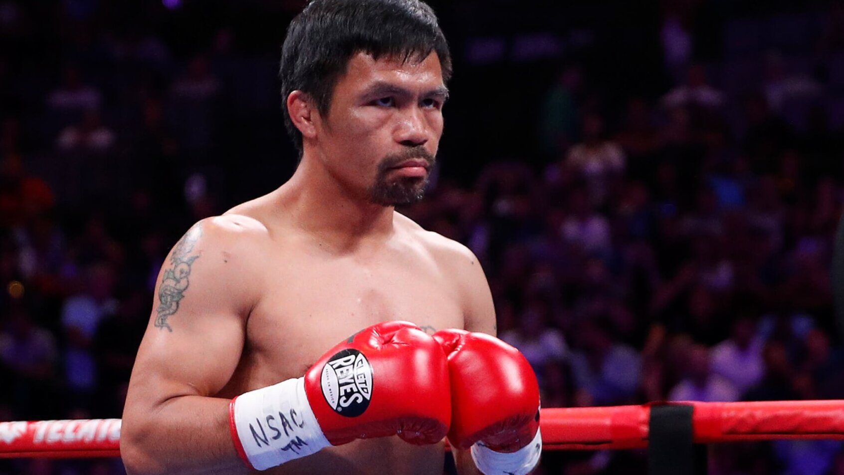Manny Pacquiao in boxing ring