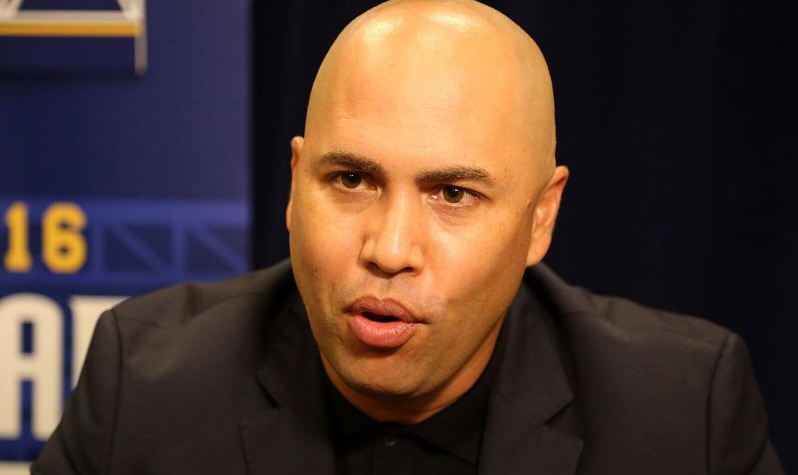 Carlos Beltran doing an interview