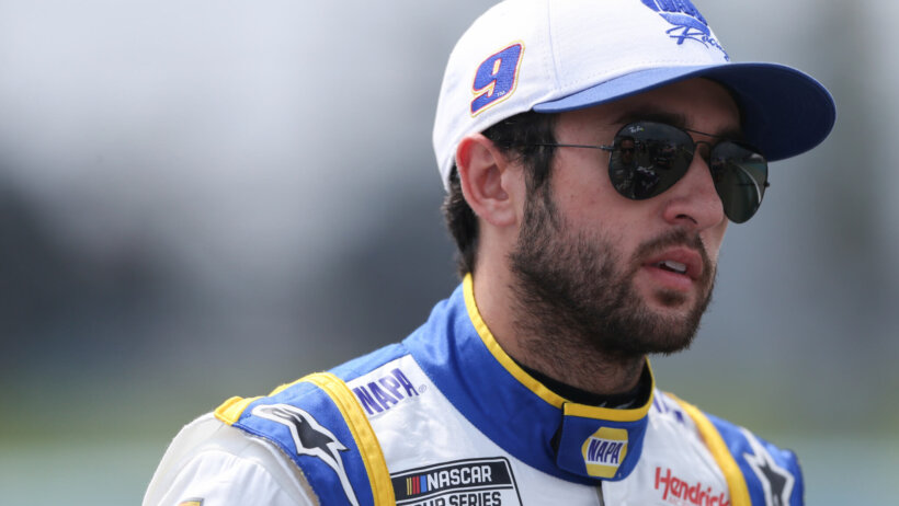 Chase Elliott walking