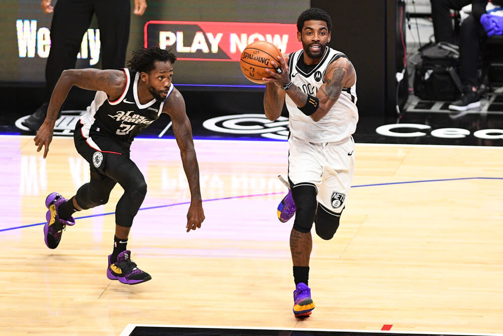 Kyrie Irving driving
