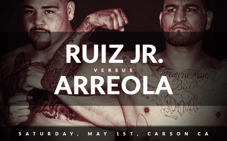 Andy Ruiz Jr. vs Chris Arreola odds - May 1st